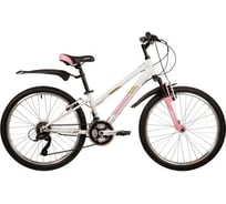 Велосипед FOXX 24" SALSA белый, сталь, размер 14" 24SHV.SALSA.14WH2