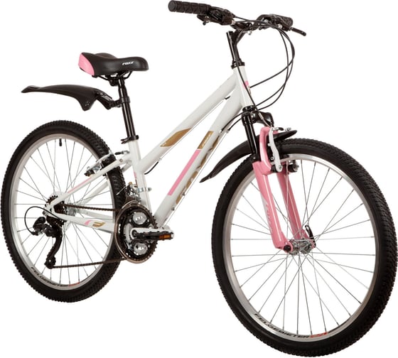 Велосипед FOXX 24" SALSA белый, сталь, размер 14" 24SHV.SALSA.14WH2
