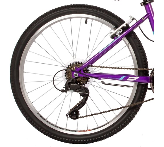 Велосипед FOXX 24" SALSA фиолетовый, сталь, размер 12" 24SHV.SALSA.12VT2