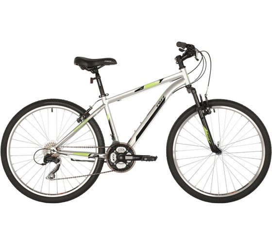 Велосипед FOXX 26" AZTEC серебристый, сталь, размер 14" 26SHV.AZTEC.14SL1