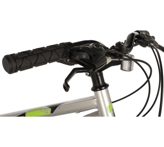 Велосипед FOXX 26" AZTEC серебристый, сталь, размер 14" 26SHV.AZTEC.14SL1