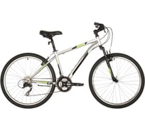 Велосипед FOXX 26" AZTEC серебристый, сталь, размер 16" 26SHV.AZTEC.16SL1