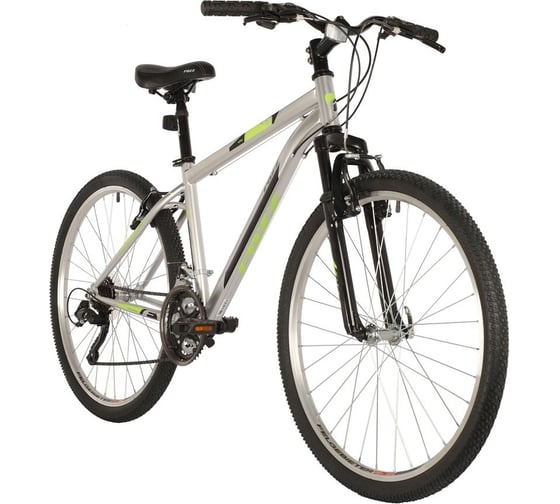 Велосипед FOXX 26" AZTEC серебристый, сталь, размер 16" 26SHV.AZTEC.16SL1