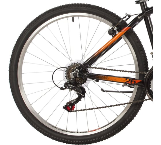 Велосипед FOXX 26" ATLANTIC черный, алюминий, размер 18" 26AHV.ATLAN.18BK2