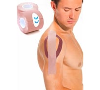 Кинезио тейп BRADEX 5мx5см, бежевая SF 0192