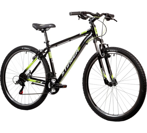 Велосипед STINGER 27.5" CAIMAN черный, сталь, размер 18" 27SHV.CAIMAN.18BK1