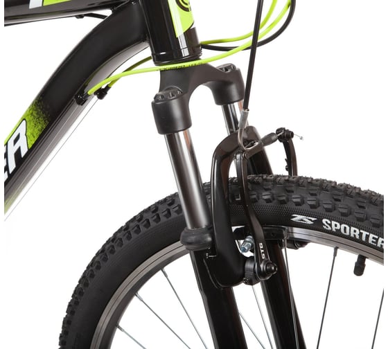 Велосипед STINGER 27.5" CAIMAN черный, сталь, размер 18" 27SHV.CAIMAN.18BK1