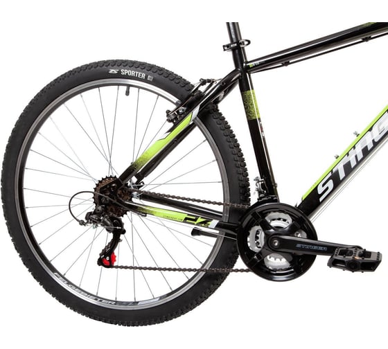 Велосипед STINGER 27.5" CAIMAN черный, сталь, размер 18" 27SHV.CAIMAN.18BK1