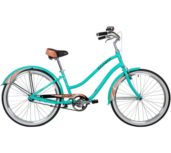 Велосипед STINGER 26" CRUISER L зеленый, алюминий, размер 16" 26AHC.CRUISERL.16GN1