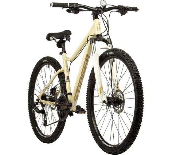 Велосипед STINGER 27.5" LAGUNA EVO SE бежевый, алюминий, размер 17" 27AHD.LAGUEVO.17BG22