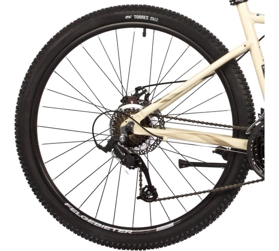 Велосипед STINGER 27.5" LAGUNA EVO SE бежевый, алюминий, размер 17" 27AHD.LAGUEVO.17BG22