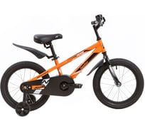 Велосипед NOVATRACK JUSTER 16", оранжевый, тормоз нож, пласт крылья, полная защита цепи 165JUSTER.OR20