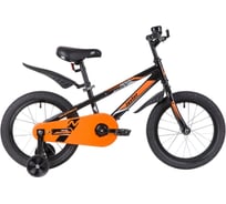 Велосипед NOVATRACK JUSTER 16", черный, тормоз нож, пласт крылья, полная защита цепи 165JUSTER.BK23