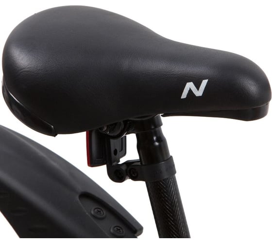 Велосипед NOVATRACK JUSTER 16", черный, тормоз нож, пласт крылья, полная защита цепи 165JUSTER.BK23