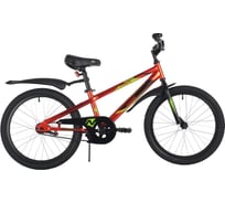 Велосипед NOVATRACK JUSTER 20", красный, тормоз ножной, защита А-тип, пластиковые крылья 205JUSTER.RD23
