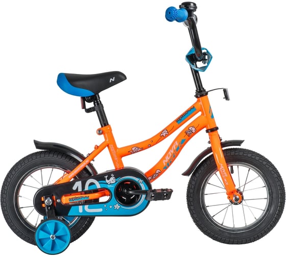 Детский велосипед NOVATRACK NEPTUNE 12", оранжевый, полная защита цепи 123NEPTUNE.OR20