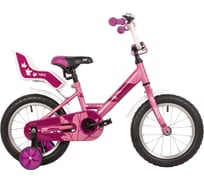 Детский велосипед NOVATRACK MAPLE диаметр колес 14", розовый, полная защита цепи 144MAPLE.PN22