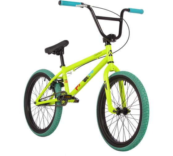 Велосипед NOVATRACK WOLF диаметр колес 20", сталь 10, зеленый, U-BRAKE 20BMX.WOLF.GN23