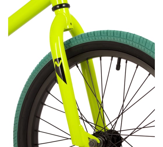 Велосипед NOVATRACK WOLF диаметр колес 20", сталь 10, зеленый, U-BRAKE 20BMX.WOLF.GN23