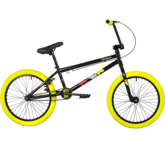 Велосипед NOVATRACK WOLF диаметр колес 20", сталь, размер рамы 10, черный, U-BRAKE 20BMX.WOLF.BK23