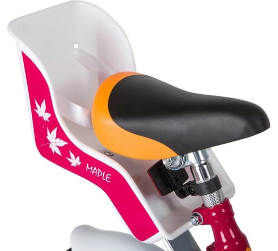 Детский велосипед NOVATRACK MAPLE диаметр колес 12", красный, полная защита цепи, тормоз нож, крылья цвет, сидение для кук 124MAPLE.RD9