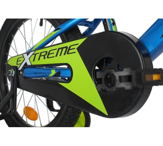Велосипед NOVATRACK EXTREME диаметр колес 18", синий, сталь, тормоз ножной, короткие крылья 183EXTREME.BL21