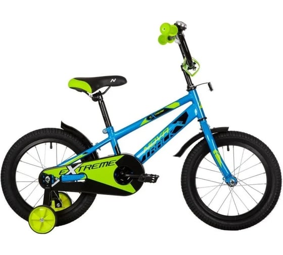 Велосипед NOVATRACK EXTREME диаметр колес 16", синий, полная защита цепи, тормоз нож 163EXTREME.BL9