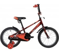 Велосипед NOVATRACK EXTREME диаметр колес 16", коричневый, полная защита цепи, тормоз ножной, короткие крылья 163EXTREME.BN9