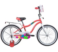 Велосипед NOVATRACK CANDY диаметр колес 16", коралловый, полная защита цепи 165CANDY.CRL23