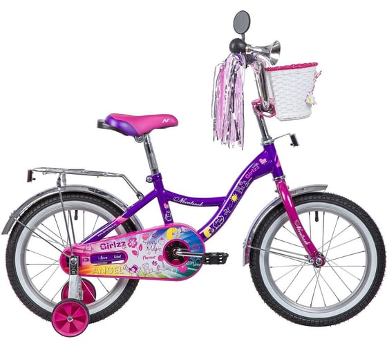 Велосипед NOVATRACK LITTLE GIRLZZ диаметр колес 20", фиолетовый 207GIRLZZ.VL23