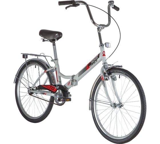 Складной велосипед NOVATRACK TG диаметр колес 24", серый 24FTG1V.GR20