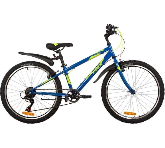 Велосипед NOVATRACK RACER диаметр колес 24", сталь, размер рамы 14'', синий TZ500/TS-38/SG-6S, V-brake 24SHV.RACER.14DBL23