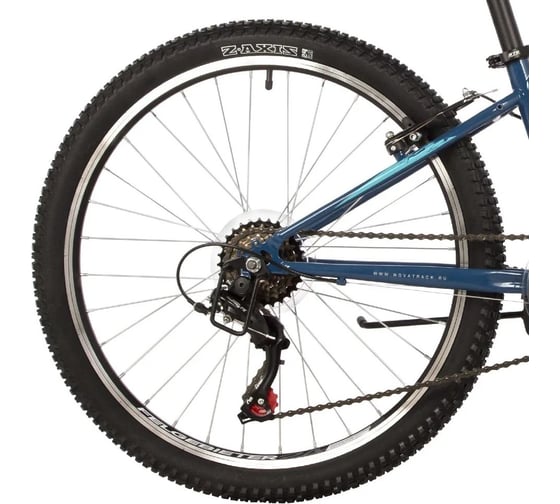 Велосипед NOVATRACK RACER диаметр колес 24" саль 12'', сине-зеленый, 6 скоростей, TZ500/TS-38/SG-6S, V-brake 24SHV.RACER.12DGN23