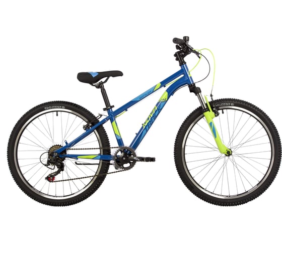 Велосипед NOVATRACK BATTLER TZ500/TS-38/SG-6S диаметр колес 24", сталь, размер рамы 12'', синий, 6 скоростей, V-brake 24SHV.BATTLER.12BL23 1