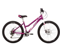 Велосипед 24" NOVATRACK JENNY сталь 14'', пурпурный, 6 скор. TY21/TS-38/TZ500/SG-6S, диск.торм STG 24SHD.JENNY.14PR23