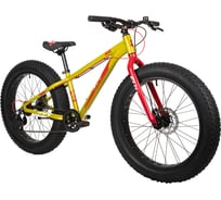 Велосипед NOVATRACK FATBIKE SUV диаметр колес 24", рама 13", зеленый, 7-скоростей, TY200/TS38 STG 24AHD.SUV.13GN22