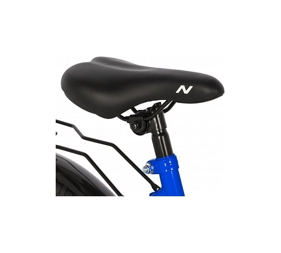 Велосипед NOVATRACK 18" WIND синий, защита цепи А-тип, задние ножные тормоза, крылья, багажник 183WIND.BL22