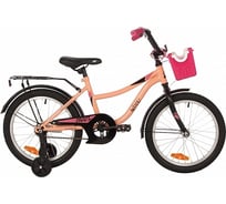 Велосипед NOVATRACK 18" WIND коралловый, защита цепи А-тип, ножной тормоз., крылья, багажник, 184WIND.CRL22