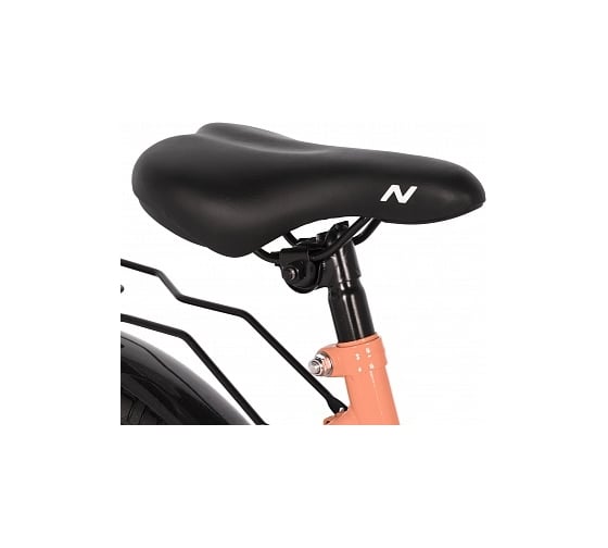 Велосипед NOVATRACK 18" WIND коралловый, защита цепи А-тип, ножной тормоз., крылья, багажник, 184WIND.CRL22