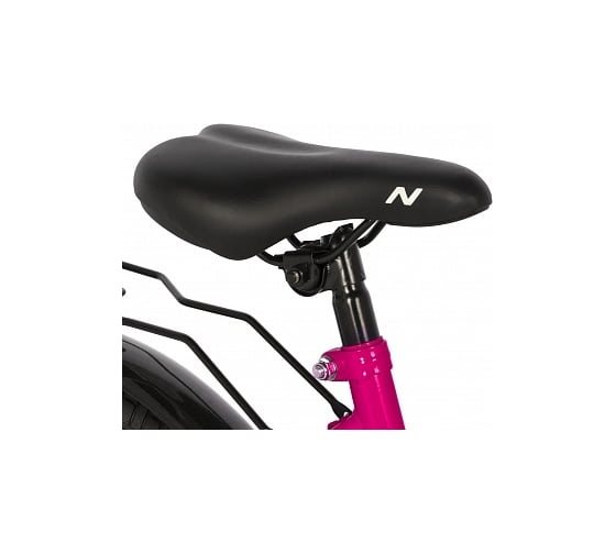 Велосипед NOVATRACK 18" WIND фуксия, защита цепи А-тип, ножной тормоз, крылья, багажник 184WIND.PN22