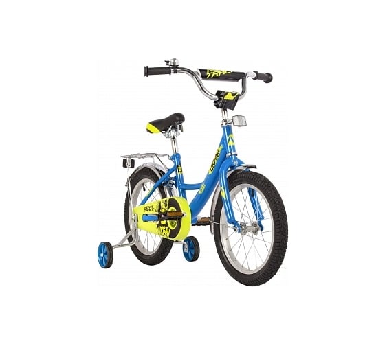 Велосипед NOVATRACK 16" URBAN синий, полная защита цепи, тормоз ножной, крылья и багажник 163URBAN.BL22