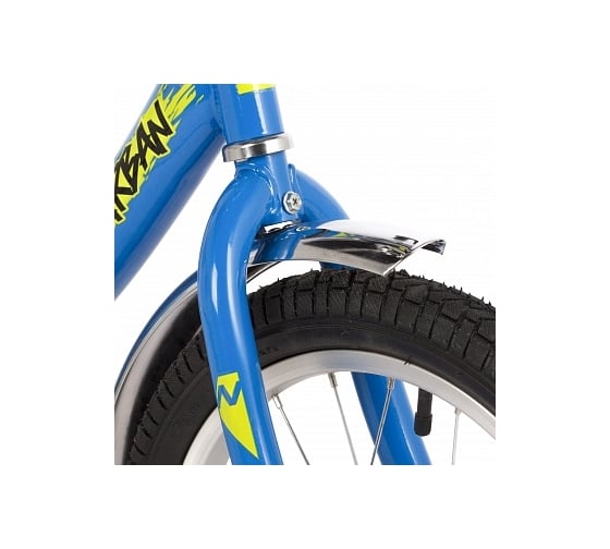 Велосипед NOVATRACK 16" URBAN синий, полная защита цепи, тормоз ножной, крылья и багажник 163URBAN.BL22