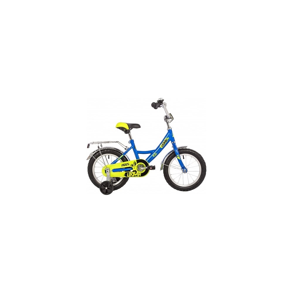 Велосипед NOVATRACK 14" URBAN синий, полная защита цепи, тормоз ножной ...