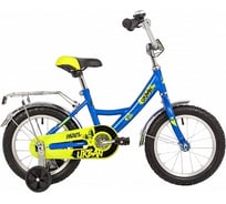 Велосипед NOVATRACK 14" URBAN синий, полная защита цепи, тормоз ножной, крылья и багажник хром 143URBAN.BL22