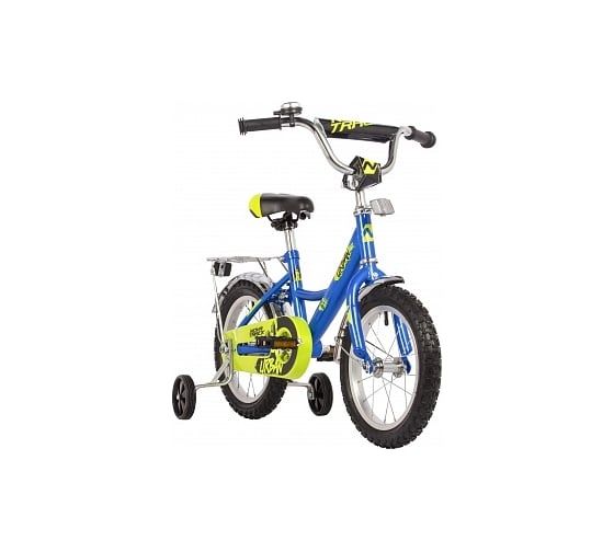 Велосипед NOVATRACK 14" URBAN синий, полная защита цепи, тормоз ножной, крылья и багажник хром 143URBAN.BL22
