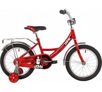 Велосипед NOVATRACK 16" URBAN красный, полная защита цепи, тормоз ножной, крылья и багажник 163URBAN.RD22