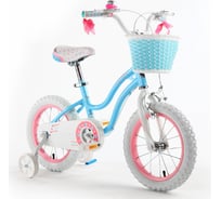 Велосипед Royal Baby Stargirl Steel 14", стальная рама RB14G-1 Голубой/Розовый