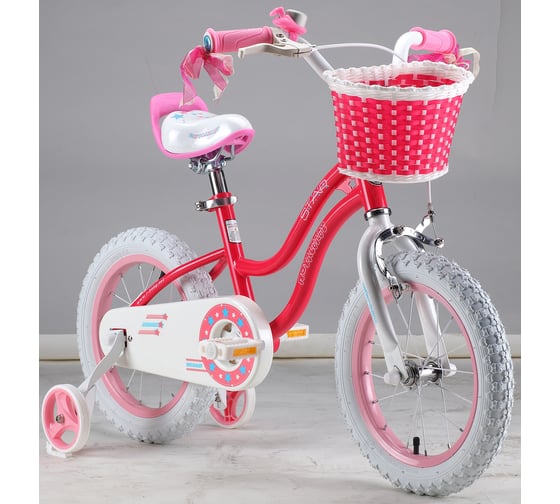 Велосипед Royal Baby Stargirl Steel 14", стальная рама RB14G-1 Малиновый