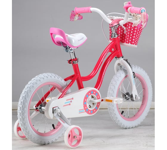 Велосипед Royal Baby Stargirl Steel 14", стальная рама RB14G-1 Малиновый