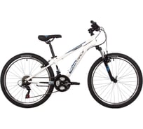 Велосипед NOVATRACK ACTION диаметр колес 24" сталь 12'', белый, 18 скоростей 24SHV.ACTION.12WT23